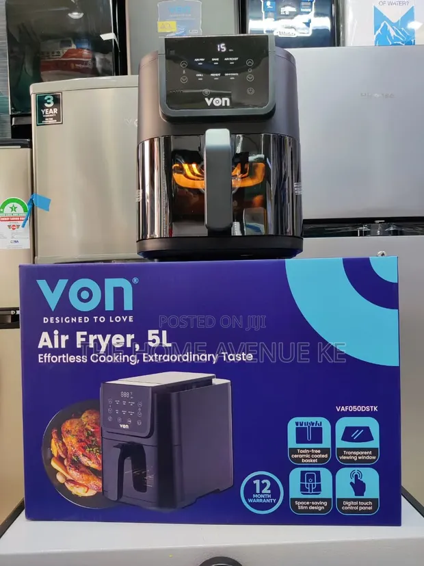 Von Air Fryer 5L Digital Slim Design - 1