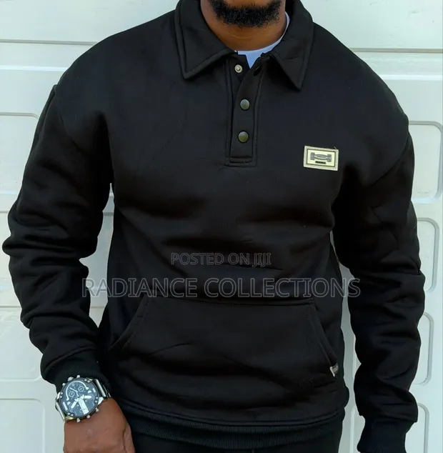 Men's Buttoned Designer Hoodies - 1