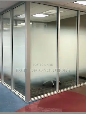 Gradient Frosted Window Film - White Ombre Privacy Sticker