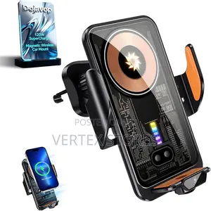 90° Dual Motor Rotate Wireless Charging Car Phone Mount - F18
