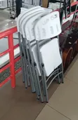 White Folding Outdoor Chairs (Set of 4) - 2