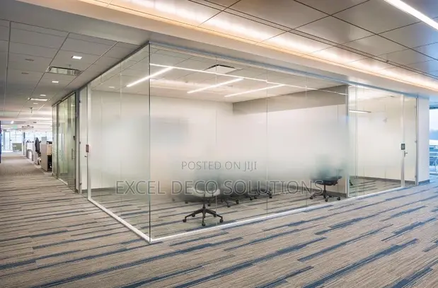 Gradient Frosted Glass Sticker - Office Window Film - 1