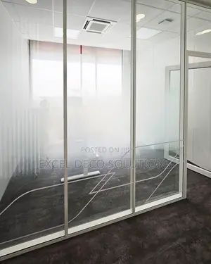 Gradient Frosted Glass Sticker - Office Window Film