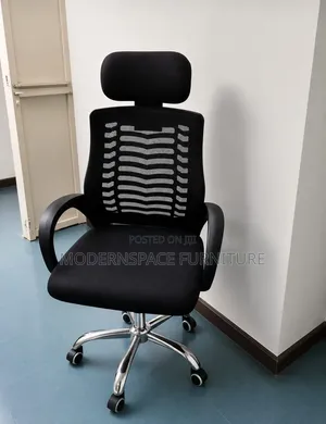 Boss Office Products Head Support Mesh Office Chair - Black