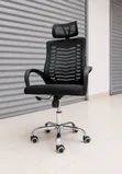 Boss Office Products Head Support Mesh Office Chair - Black - 2