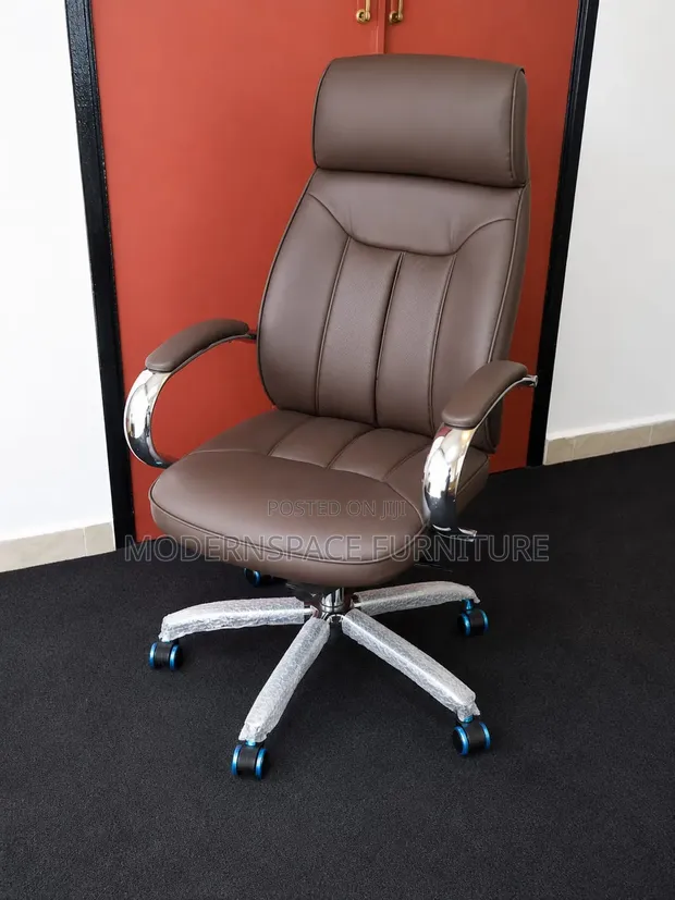 Boss Office Products Executive Leather Office Chair - 1