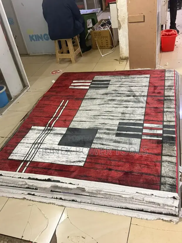 Modern Abstract 3D-Effect Area Rug (5x8) - 1