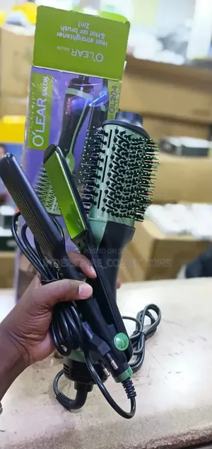 O'Lear Salon 2-in-1 Hair Straightener & Styling Brush