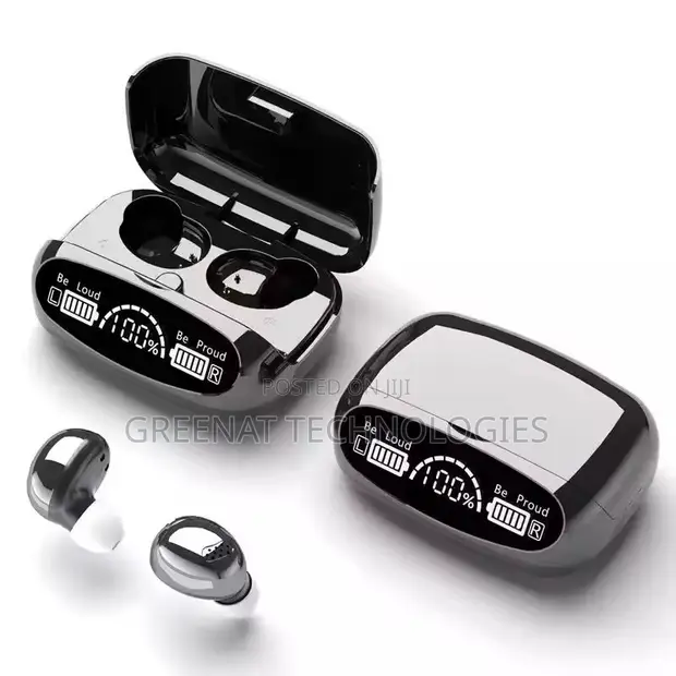 M32 TWS True Wireless Earbuds - Siri, LED, Waterproof - 1
