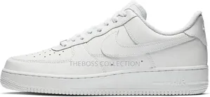 Premium White Air Force 1 Sneakers - Size 41