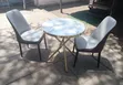 Dining Table with 2 Cushion Chairs Set - 1