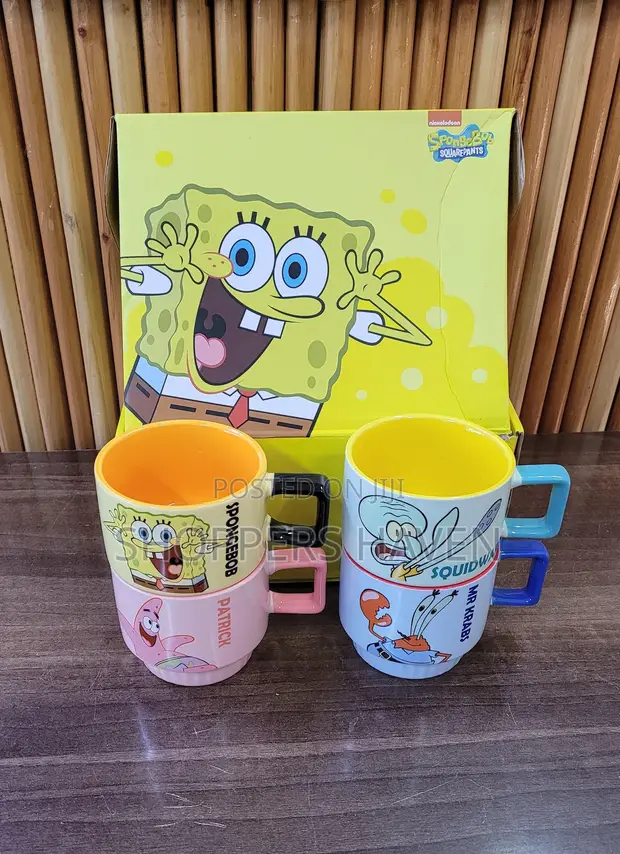 4pc SpongeBob Mugs Set - 1
