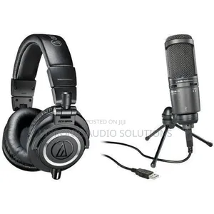 Audio-Technica Recording Kit with ATH-M50x Headphones