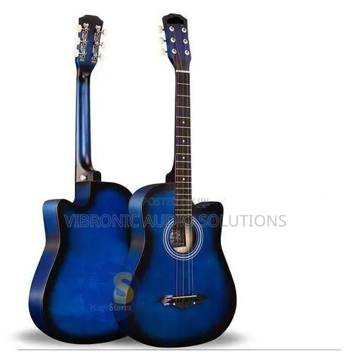 Gitaa la Acoustic Box Jipya na Bag na Strap - 1