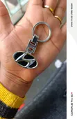 Keyring Mviringo na Nembo ya Hyundai Iliyochongwa - 2