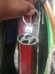 Polished Metal Alloy Hyundai Stylized Key Chain - 2