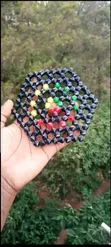 Coasters za Meza Zilizotengenezwa Kwa Mikono Kwa Shanga - 4