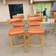 Viti vya Brown High Causus na Fremu ya Dhahabu - 2