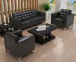 Seti ya Sofa ya Ofisi ya Mtendaji ya Viti 5 (3+1+1) - Nyeusi - 2