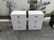 White Side Drawers - 3 Drawers - 1