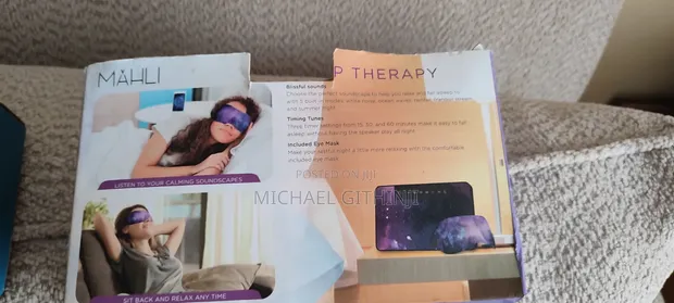 Mahli Sleep Therapy Combo 2-in-1: Mashine ya Sauti + Kinyago cha Macho cha Galaxy - 1