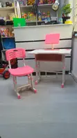 Children's Study Desk and Chair Set - Pink - 2