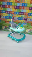 Baby Walker with Push Handle, Music & Adjustable Height - 1