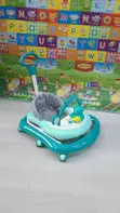 Baby Walker with Push Handle, Music & Adjustable Height - 2