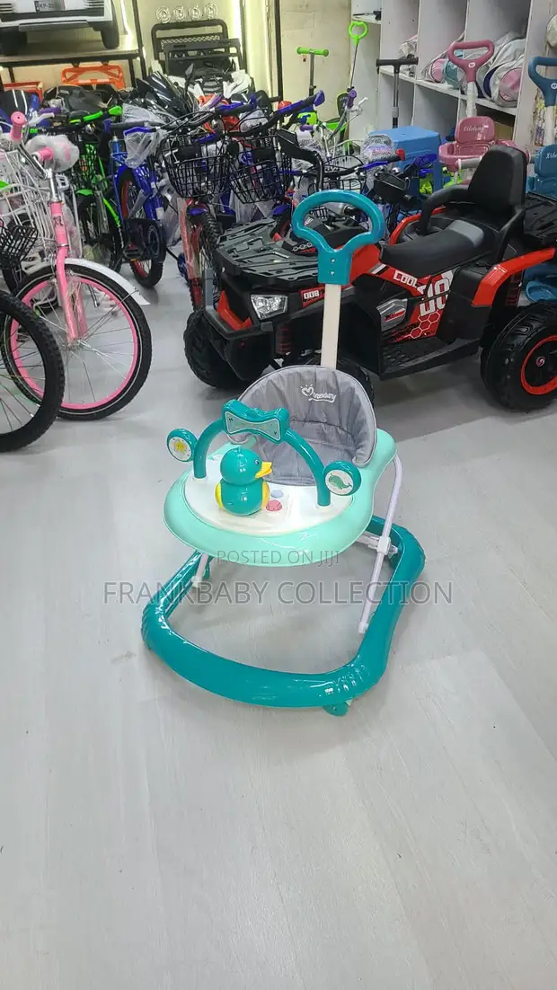 Baby Walker with Push Handle, Music & Toys - 1