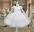 Kanzu ya Maua ya Whispering Willow Tulle (Miaka 3-10) - 1