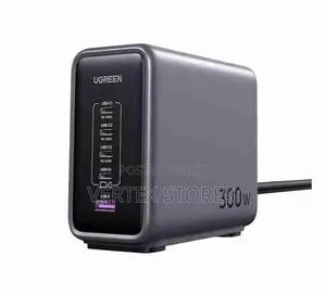 Ugreen 300W GaN Fast Charger with 4x USB-C, 1x USB-A (UK Plug)