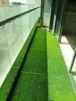 Udongo wa Balcony Corridor wa Kudumu - Mikeka ya Nyasi Bandia ya Kijani - 1