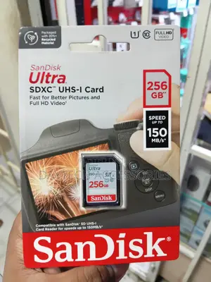 Kadi ya Kumbukumbu ya SanDisk Ultra 256GB SDXC UHS-I (150 MB/s)
