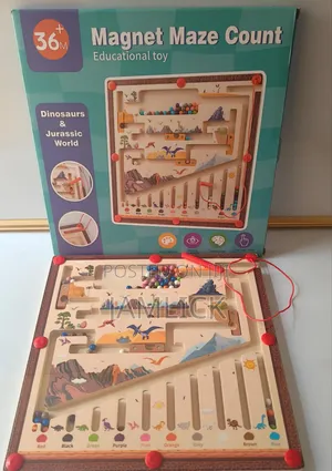 Jurassic World Magnetic Maze Counting Toy