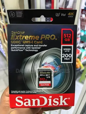 Kadi ya Kumbukumbu ya SanDisk 512GB Extreme PRO UHS-I SDXC