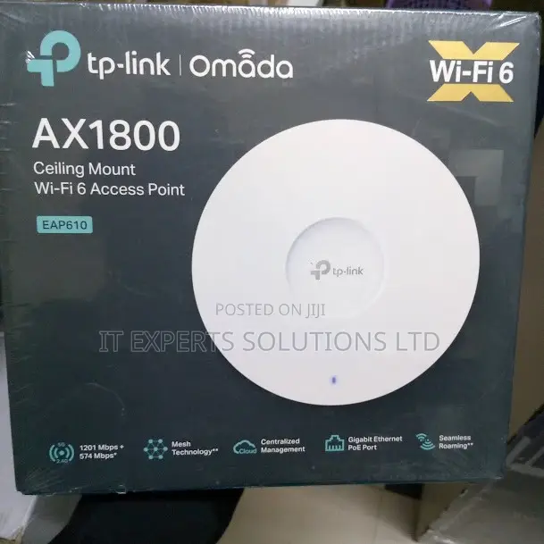 TP-Link AX3000 Wi-Fi 6 Ceiling Mount Access Point - TL-EAP650 - 1