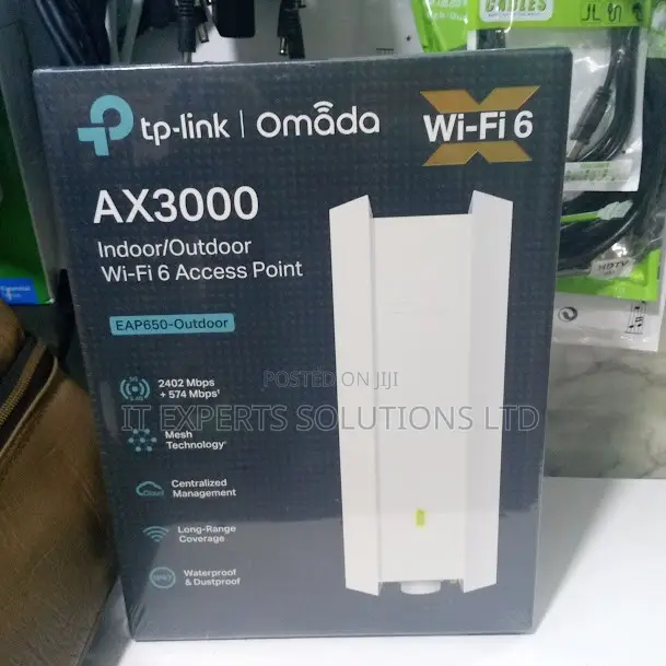 TP-Link AX3000 Wi-Fi 6 Outdoor Access Point - TL-EAP650 - 1