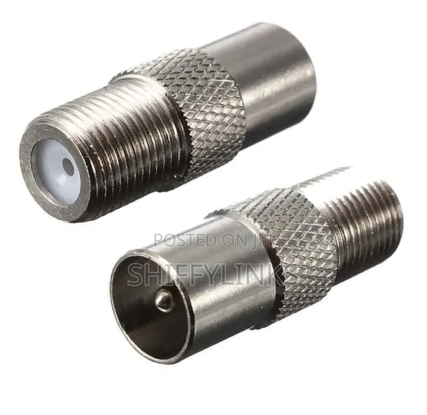 F-Type Socket to Coax RF Plug Adapter - 1