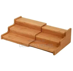 3 Tier Expandable Bamboo Spice Storage Rack