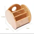Classic Elegant Bamboo Desktop Organizer - 3