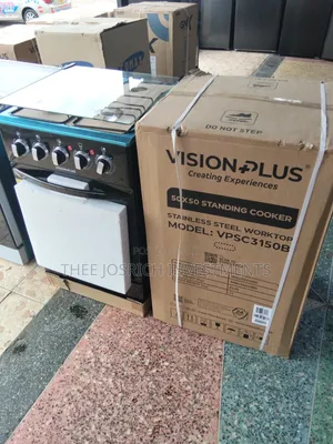 Jiko la Vision Plus 50x50 la Kusimama na Oven ya Umeme