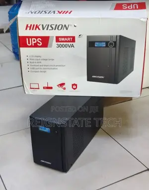 Smart Hikvision UPS 3KVA yenye LCD Display na Port 4
