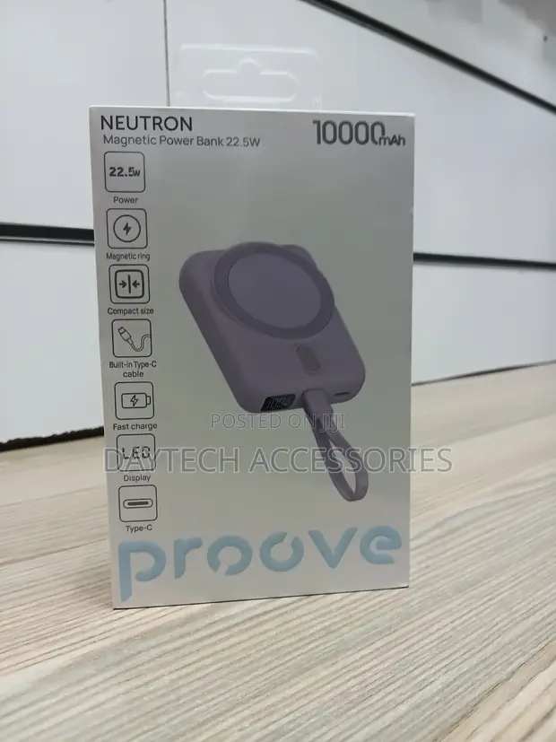 PowerBank Proove Neutron Magnetic 22.5W 10000mAh, Kijivu - 1