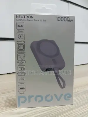 PowerBank Proove Neutron Magnetic 22.5W 10000mAh, Kijivu