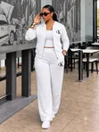 Calvin Klein Tracksuit Nyeupe ya Kifahari ya Kimichezo - 1