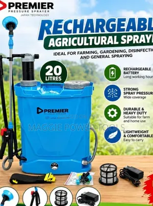 Premia Corded/Cordless Knapsack Sprayer (20L) ya Heavy Duty