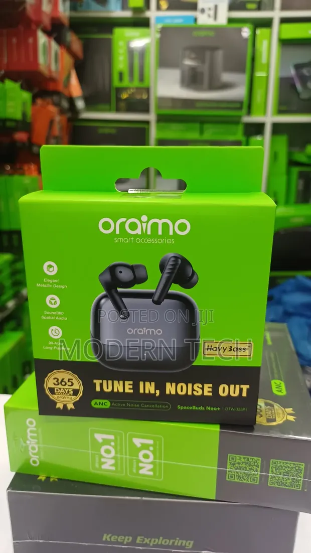 Oraimo SpaceBuds Neo Plus ANC - 30 Hrs Playtime - 1