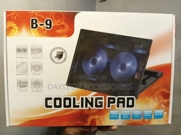 B-9 Dual-Fan Laptop Cooling Pad (Hadi 17") - 1