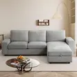 Sofa ya Kisasa ya Viti Vitatu kwa Sebule - 4