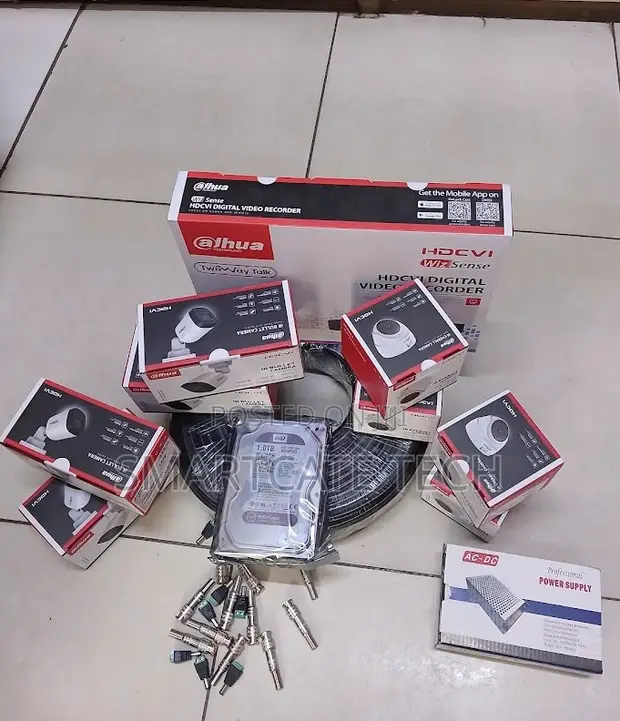 Dahua CCTV Security Kit 8CH - Mfumo wa Kamera 8 - 1